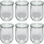 WECK Tulip Jar 1062ml komplektas 6 vnt. | WECK