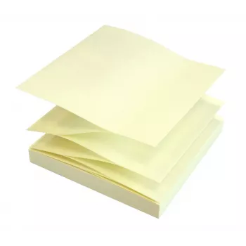 inFO Z-Fold Sticky Notes Geltoni 1 Pad