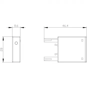 Siemens Įtampos ribotuvas 3RT2916-1LM00, varistorius, 24 V AC/DC, skirtas SIRIUS 3RT2 kontaktoriui S00 dydžio