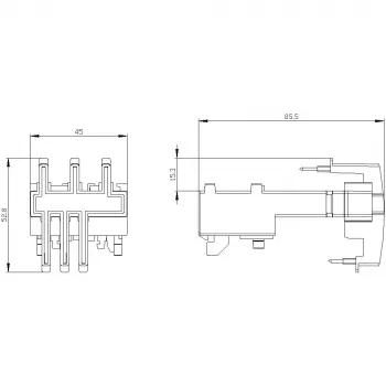 Siemens SIRIUS 3RA29 Connection Module for 3RV2011 and 3RT201