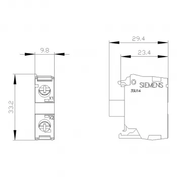 Siemens SIRIUS ACT LED modulis su integruotu LED 24V AC/DC balta šviesa