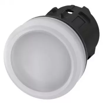 Siemens SIRIUS ACT 3SU1001-6AA60-0AA0 indikatorius, baltas gaubtas, 24 V LED, 22 mm apvalus, varžtiniai gnybtai