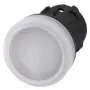 Siemens SIRIUS ACT 3SU1001-6AA60-0AA0 indikatorius, baltas gaubtas, 24 V LED, 22 mm apvalus, varžtiniai gnybtai
