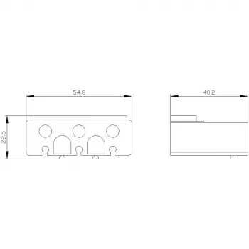 Siemens SIRIUS 3RT2 gnybtų gaubtas rėminiams gnybtams, 3 polių 3RT29364EA2
