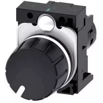 Siemens 3SU1200-2PS10-1AA0 SIRIUS ACT Potenciometras 10 kOhm, 22 mm, juodas, varžtinis sujungimas