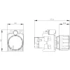 Siemens 3SU1200-2PS10-1AA0 SIRIUS ACT Potenciometras 10 kOhm, 22 mm, juodas, varžtiniai gnybtai