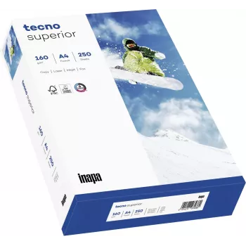 Papyrus Superior Tecno A4 Kopijiniai Popieriai Balti 160 g/m² 250 Lapų