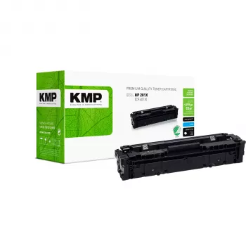 KMP H-T215CX didelės talpos cian spalvos suderinamas kasečių rinkinys (alternatyva HP 201X, HP CF401X), skirtas HP Color LaserJet Pro M252 serijos ir MFP M277 serijos spausdintuvams