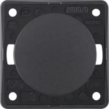 Berker Rocker Push-button Anthracite with Screw Terminals 936712505