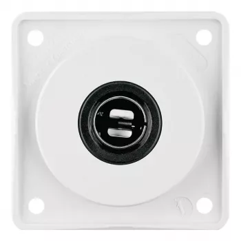 Berker 945172509 Integro kištukinis lizdas 12V, poliarinė balta, blizgi