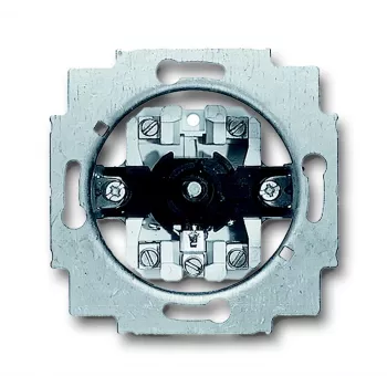 Busch-Jaeger 2723 U universalus serijos jungiklis, 2 polių, 10 AX, 250 V AC, įleidžiamasis, metalinis, 6415/24
