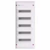 Striebel & John AK Series Surface-Mounted Distribution Board 60 PLE 5 Rows Without Door IP65 IK08 Light Grey RAL 7035
