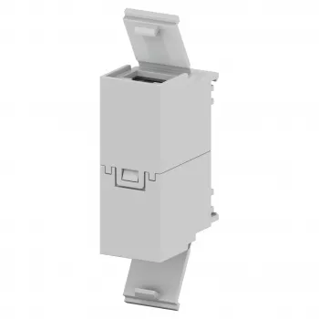 Striebel & John ZED45U RJ45 dvigubas lizdo modulis, Cat.6, neekranuotas, poliarinė balta
