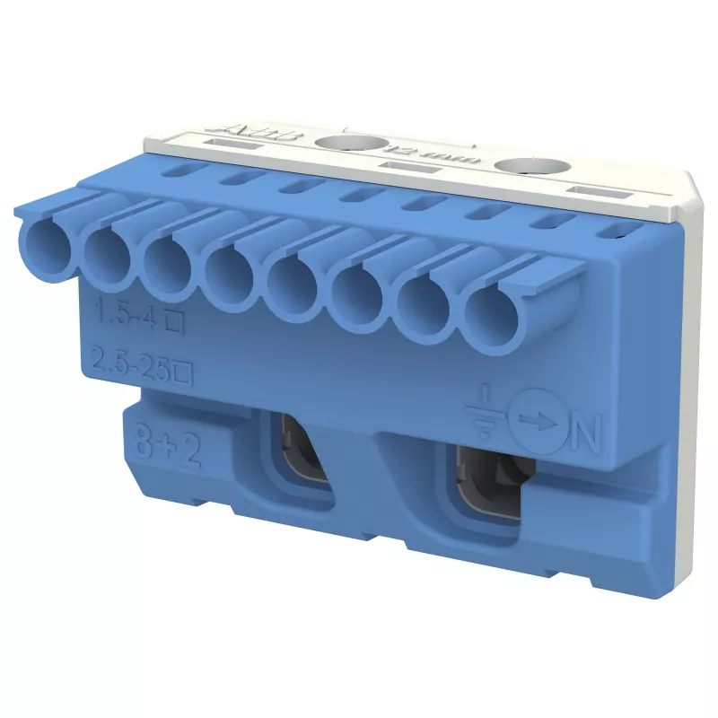 Striebel & John Neutral Terminal Block 8x4+2x25mm² ZK82B