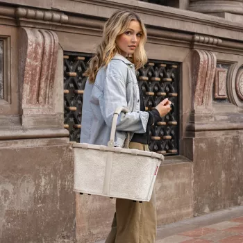 Reisenthel Carrybag Teddy Sand (BK1042) - Pirkinių krepšys, 22 l, perdirbtas poliesteris