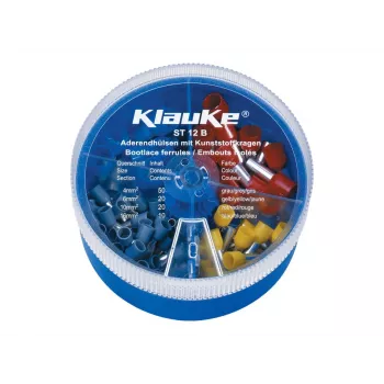 KLAUKE Izoliuotų laidų antgalių rinkinys 4-16 mm², 275 vnt., DIN 46228 Part 4