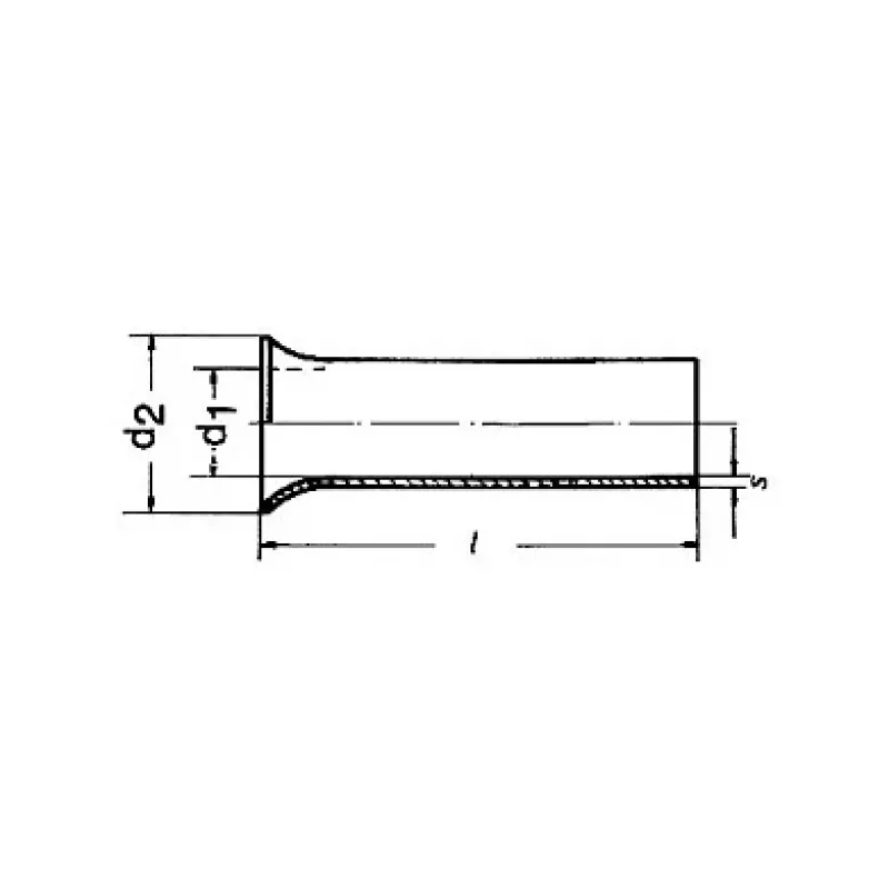 Klauke 7110V Izoliuota vielos antgalinė įvorė 0,75 mm² pilka 1000 vnt.