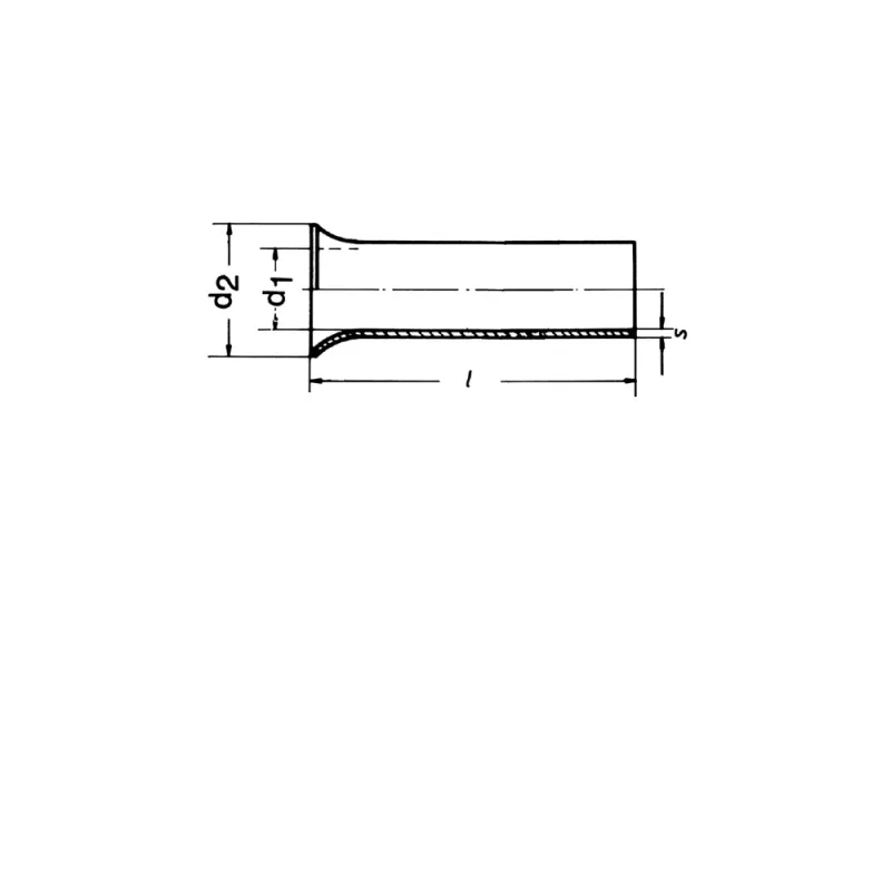 Klauke 7918V Alavuotas Varinis Vamzdinis Kabelio Antgalis, 35 mm², M8 Anga, 42 mm Ilgis