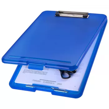 MAPED The Clip Clipboard H2532030 DIN A4 Blue Translucent Plastic