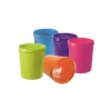 HAN GRIP 18L Round Waste Bin, Polypropylene, Purple, 312mm x 312mm