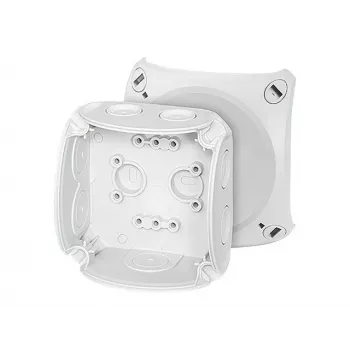 Hensel DK 0200 G kabelių jungiamoji dėžutė iki 2,5 mm² be gnybtų, pilka RAL 7035