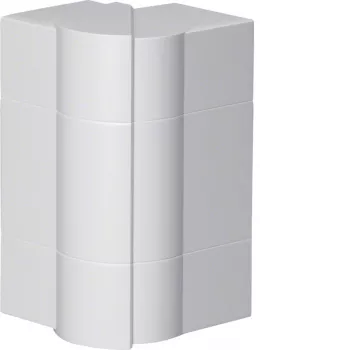 Hager BR651703H9016 Reguliuojamas išorinis kampas kabelių kanalų sistemoms BR/A/S 68x170 mm baltas RAL 9016