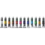 LUKAS Tempera Paint rinkinys, įvairių spalvų, 12 x 19 ml