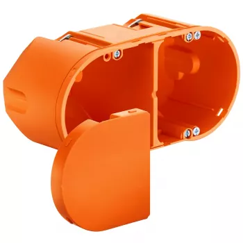 Kaiser Elektro 9062-94 Airtight Cavity Wall Electronic Box, Orange, Halogen-Free