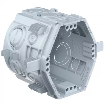 Kaiser Elektro įleidžiama prietaisų pajungimo dėžutė 1555-06UP1 su fiksuotomis tvirtinimo briaunomis 4x3