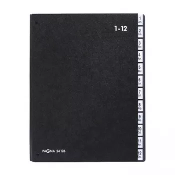 PAGNA Classic 44 skyrių stalinis dokumentų dėklas - A4 - juodas - vertikalus - 265 x 55 x 340 mm