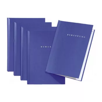 PAGNA Start Application Folder A4 Blue 3-Part with Transparent Cover