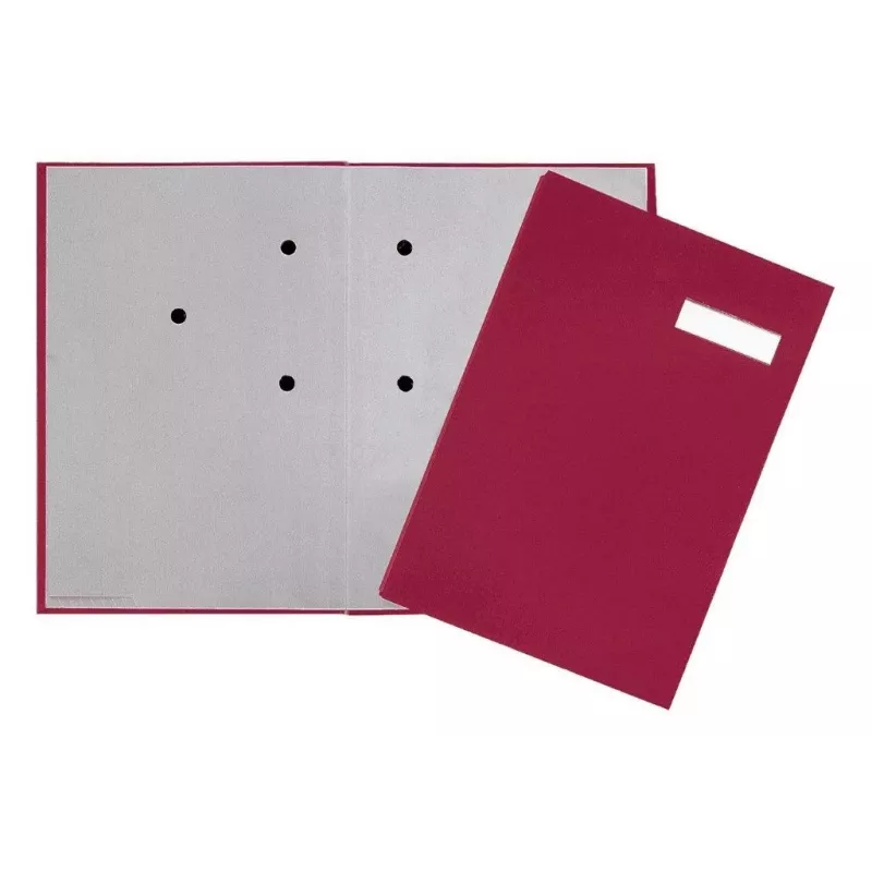 Pagna 24191-11 Lever Arch File - A4 - 80 mm Stuburas - Raudona - Medžiaginiu Dangčiu Dengtas Kartonas - Portretinė Orientacija