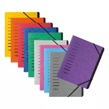 PAGNA 40059-12 A4 Oranžinis dokumentų aplankas su elastine juostele 320x245x5 mm