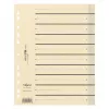 PAGNA A4 kartono failų skirtuvai, smėlio spalvos, 100 vnt., neperforuoti, 180 g/m² 44063-09