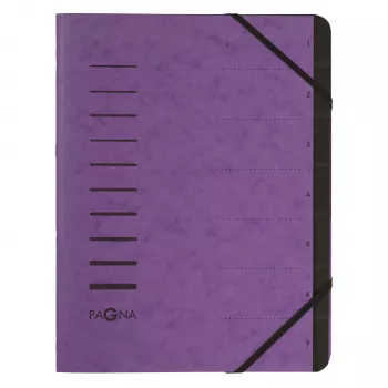 PAGNA A4 rinkmenų aplankas „Collecting Folder“ baklažaninis su elastine juostele 245×320 mm, 4 mm nugarėlė, 320 g/m²