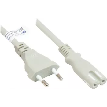 GoodConnections Euro maitinimo laidas Euro kištukas Type C (tiesus) į C7/Euro 8 lizdą (tiesus), pilkas, 0,75 mm², 1,8 m, Good Connections® (P0370-GR018)