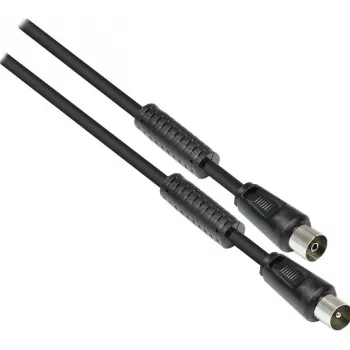 GoodConnections TV Antenos Laidas, Coax Kištukas į Coax Lizdą (Nikeliuotas), 2x Ferito Šerdis, 2x Ekranuotas, A Klasė, 9,5 m