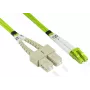 GoodConnections Alcasa LW-8075LS5 Fiber Optic Patch Cable 7,5 m LSZH OM5 LC to SC Green
