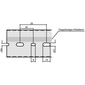 LICATEC Kabelinis kanalas B 25 x H 75 mm DIN 7640-1