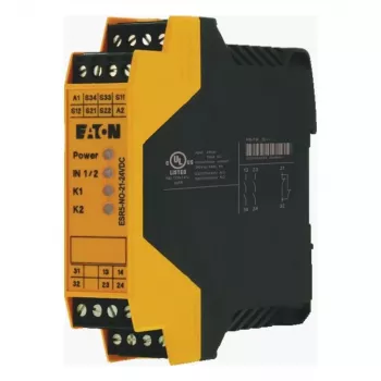 EATON ESR5-NO-21-24VDC Apsauginė Relė Avarijos Sustabdymui 24V DC 2NO+1NC DIN Bėgiui
