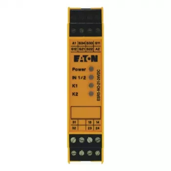 EATON ESR5-NO-21-24VDC Apsauginė Relė Avarijos Sustabdymui 24V DC 2NO+1NC DIN Bėgiui