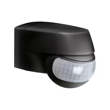ESYLUX MD 200 PIR judesio detektorius, 12 m, montuojamas ant sienos, juodas, IP44, 2000 liuksų, 2,5 m
