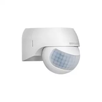 ESYLUX MD 180 Basic pasyvus infraraudonųjų spindulių judesio detektorius, montuojamas ant sienos, baltas, IP44, 2,5 m kabelis