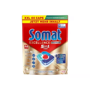 Somat Excellence Premium 5in1 indaplovių tabletės 44 vnt.