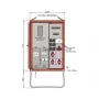 Walther-Werke WAV0170R1 Skirstomasis skydas 44kVA su apskaitos skydu, 2 RCD B tipo, 9 MCB, 4 išvadai