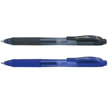 Pentel EnerGel-X BL107 gelinis rašiklis 0,35 mm itin plona linija, įvairių spalvų rašalas, 4 vnt. pakuotė