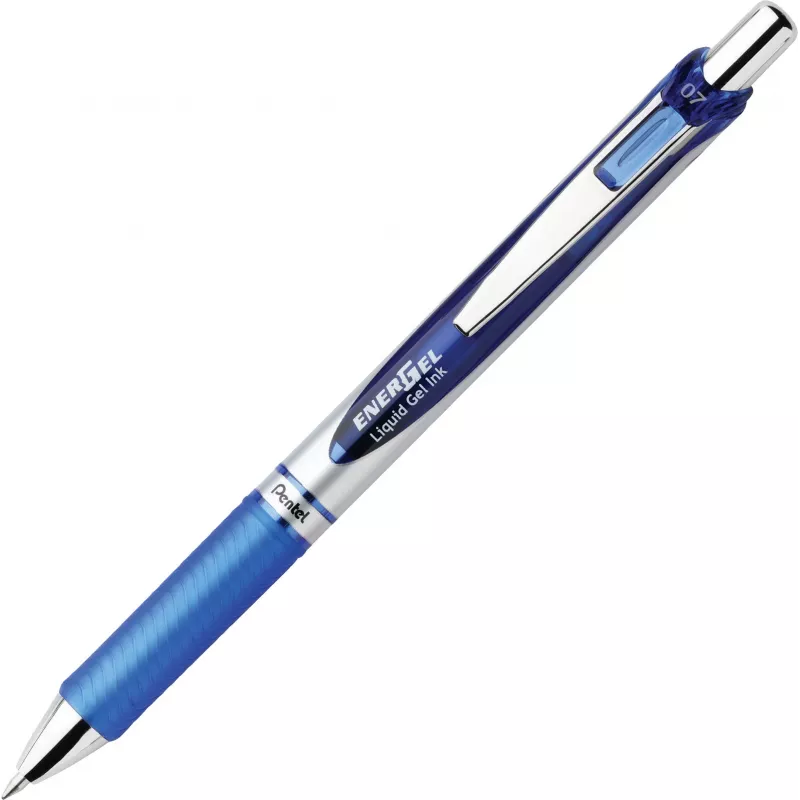 Pentel EnerGel BL77-4COL skysto gelio rašiklių rinkinys – 4 rašikliai (oranžinė, rožinė, šviesiai mėlyna, violetinė) 0,7 mm