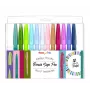 Pentel Brush Sign Pen Artist 12 Pastel Brush Pen Set SES15C-12