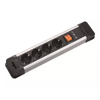 Bachmann CONNECT US Power Strip - 4 lizdai, 1,8 m laidas, juoda