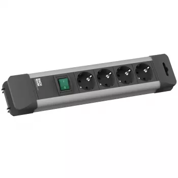 Bachmann CONNECT US Power Strip - 4 lizdai, 1,8 m laidas, juoda